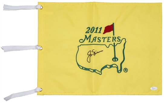 2011 Jack Nicklaus Autographed Masters Flag (JSA) 